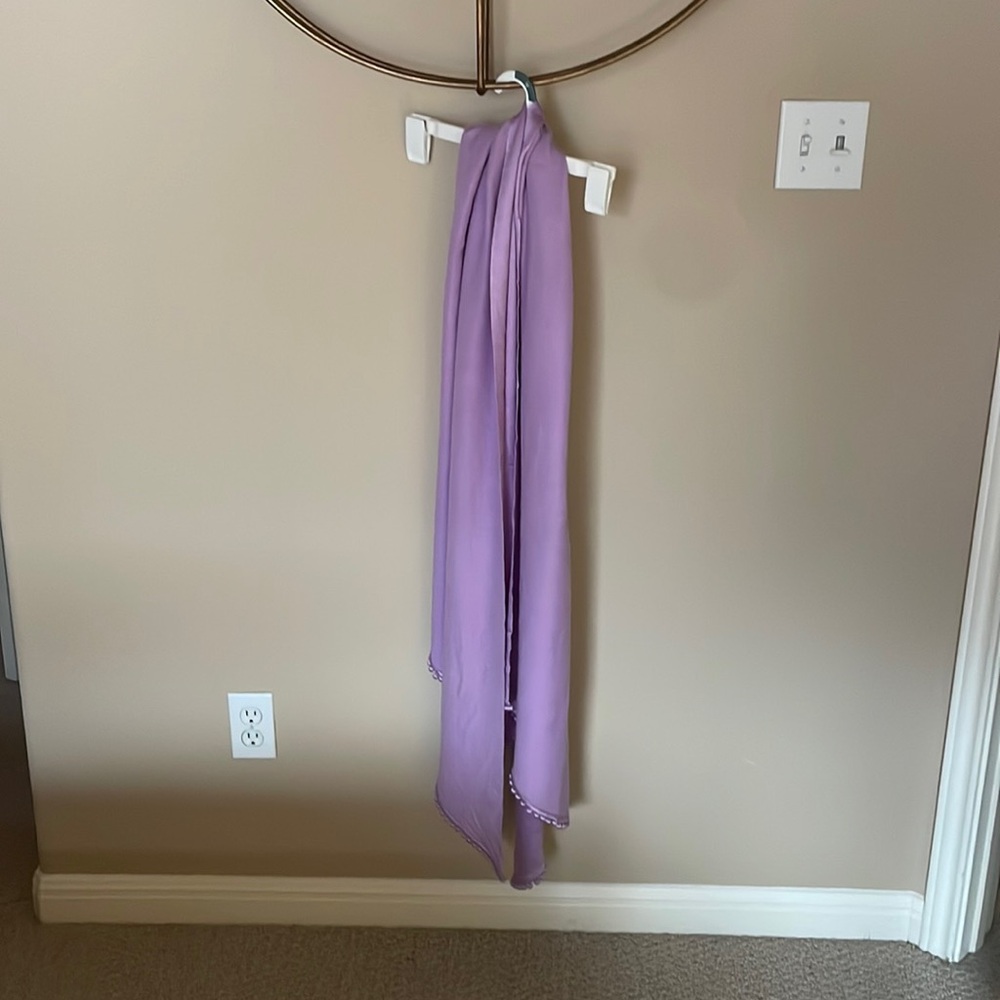 Bajra handmade cashmere & silk lilac scarf made in Nepal